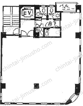 登栄西新橋ビル3Fの間取図