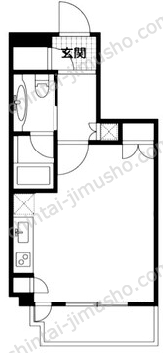 ザ・パームス三田3Fの間取図