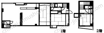 ルミエールたちばな1Fの間取図