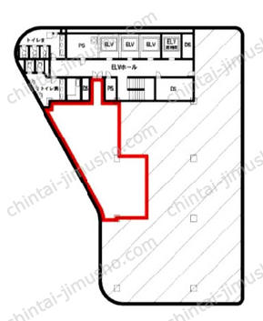 新槇町ビル14Fの間取図