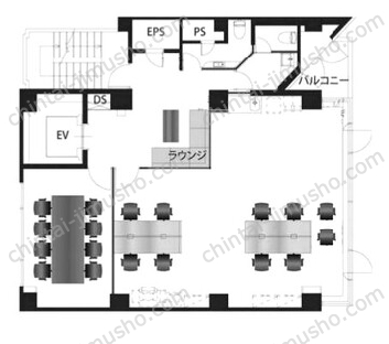 BizSQUARE GINZA5Fの間取図