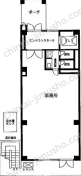 新宿曙橋ビル1Fの間取図