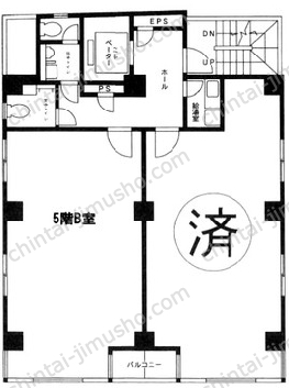 藤森ビル5Fの間取図