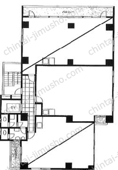 第六川田ビル3Fの間取図