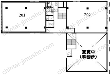 六本木福吉町ビル2Fの間取図