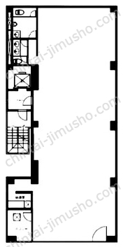 ホッコク人形町ビル3Fの間取図