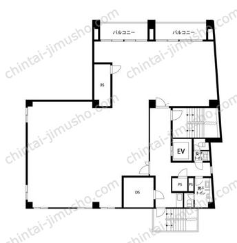 銀座あづまビル6Fの間取図