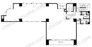 タカラビル9Fの間取図