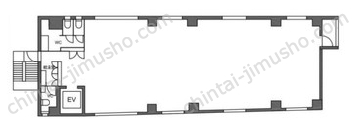 島倉田町ビル4Fの間取図