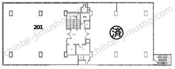 第5東ビル2Fの間取図