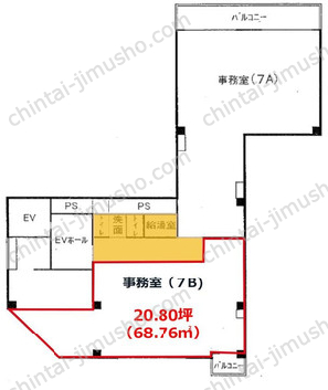 銀座大作ビル7Fの間取図