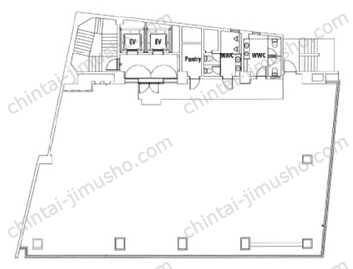 R-TERRRACE HATCHOBORI6Fの間取図