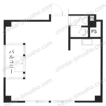 つるやビル5Fの間取図