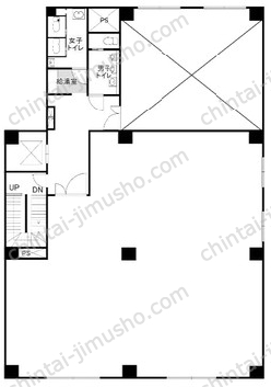 大幸第三ビル2Fの間取図