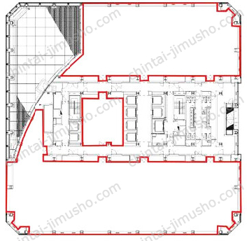 晴海アイランドトリトンスクエアオフィスタワーX44Fの間取図