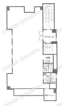 坂田ビル6Fの間取図