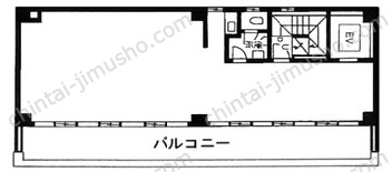 第1テイケイビル5Fの間取図